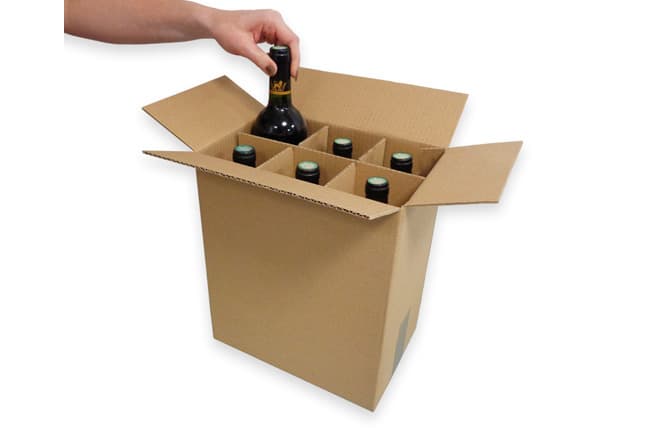 Carton bouteille — matériel de déménagement RentVanEurope
