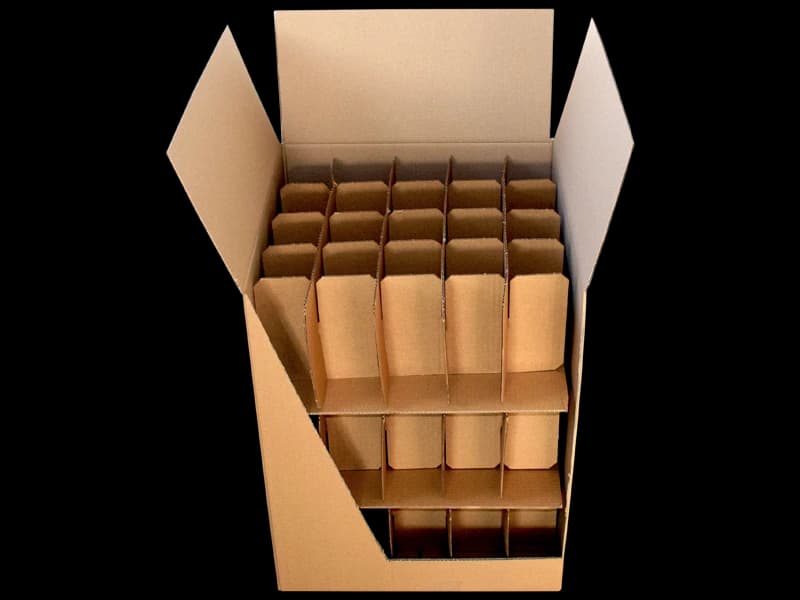 Carton 75 verres — matériel de déménagement RentVanEurope